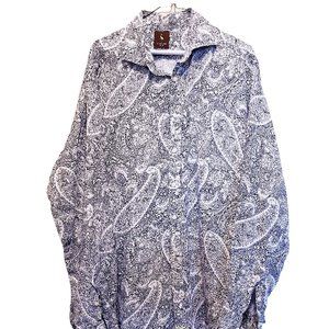 TAILORBYRD 100% Linen Dress Casual Shirt XL